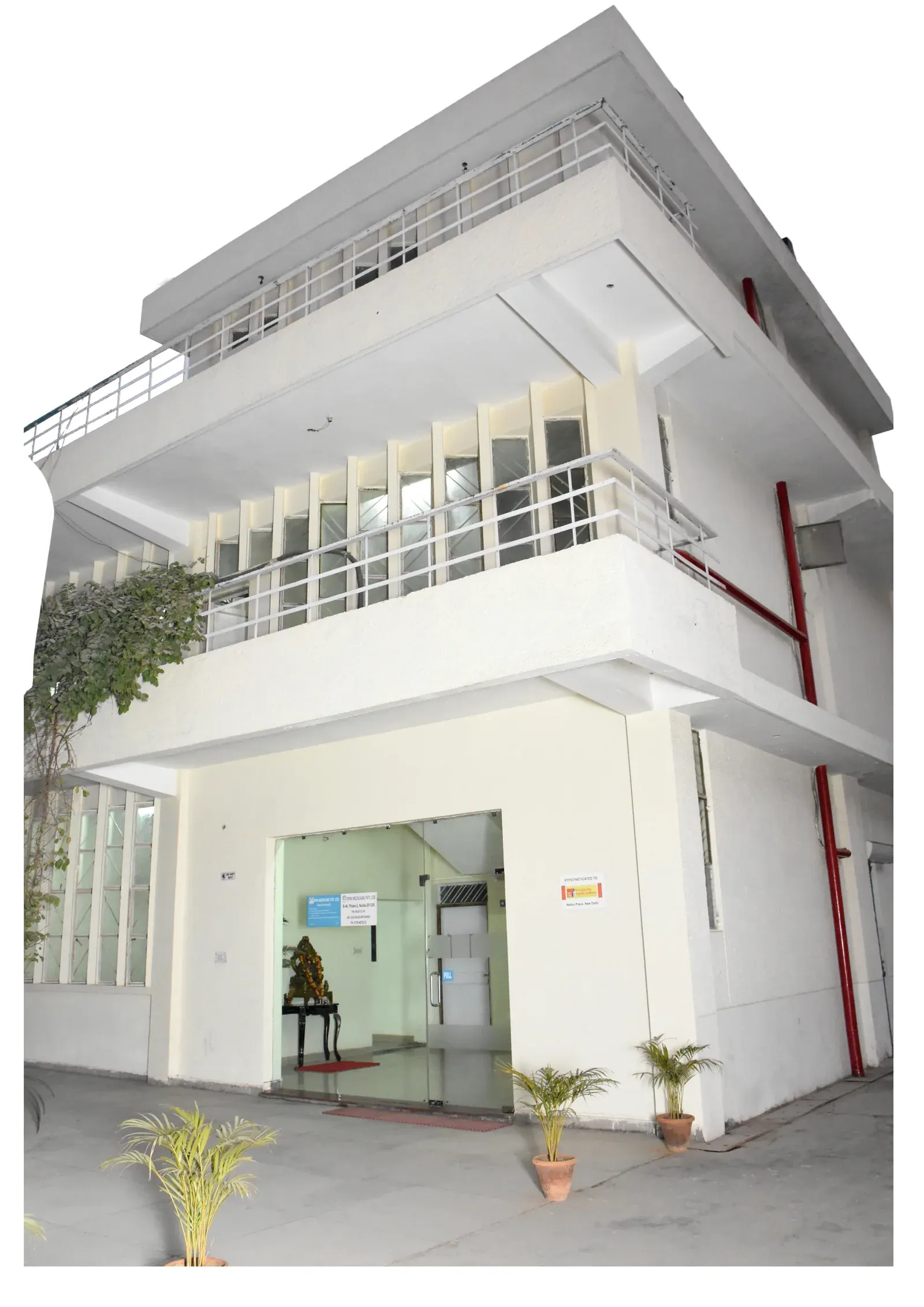 Exterior of SPM Medicare Unit 1 factory in Noida