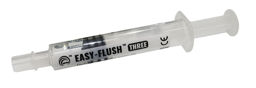 flush syringe sterile fluid path