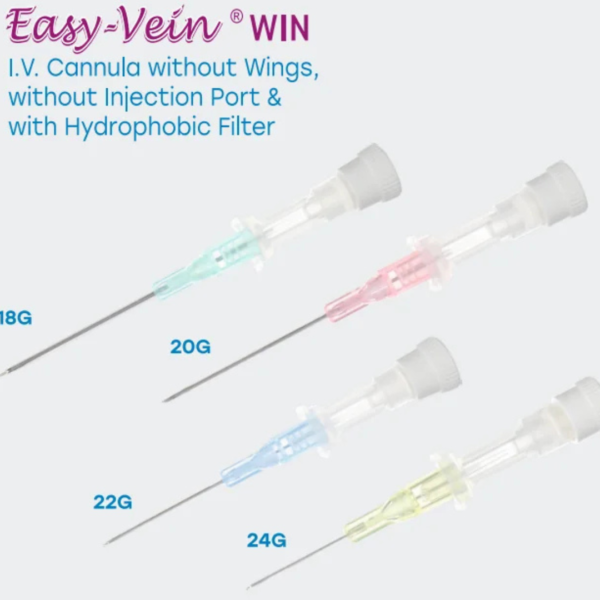 Easy-vein Win (Accu-vien on) | IV Cannula without port and without wings