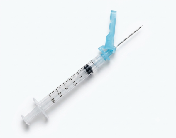 Disposable syringe with safety needle