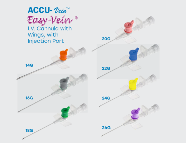 Easy-Vein(I.V. Cannula with wings with Injection Port)